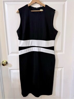 NWT Alexia Admor Black & White Midi Dress XL